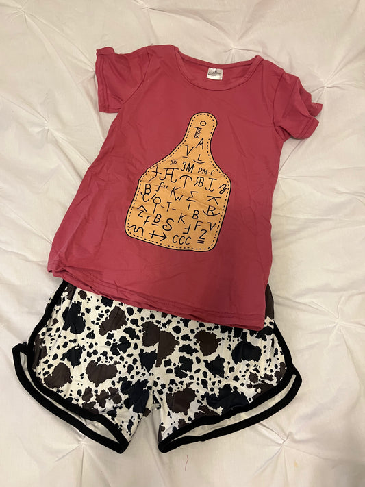 Cattle brands and cow print