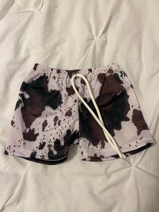 Brown/black swim trunks